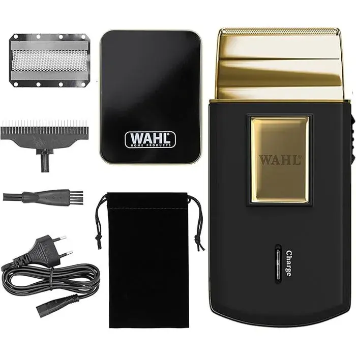 Travel Shaver Gold Edition - Rasoir électrique s fil et rechargeable pour hommes idéal pour les voyages pour coup RASOIR ELECTRIQUE