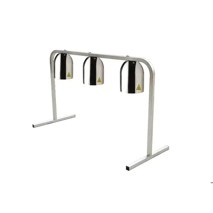 Triple de lampe de chauffage avec support - Pujadas - Métallisé - l- L1- P- h- Acier Inoxydable