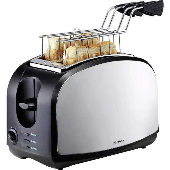 Trisa Crispy Snack Grille-pain acier inoxydable noir