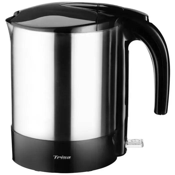 Trisa W4875 Bouilloire sans fil protection contre la surchauffe argent noir Contenance: 1.7 l