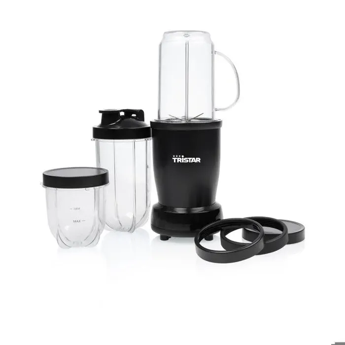 Tristar BL-4486 – Blender Smoothie Maker 350W – 0.5 l - 3 Gourdes Incluses – Compatible Lave-Vaisselle