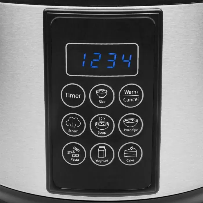Tristar Cuiseur à riz numérique 500 W 15 L Acier inoxydable