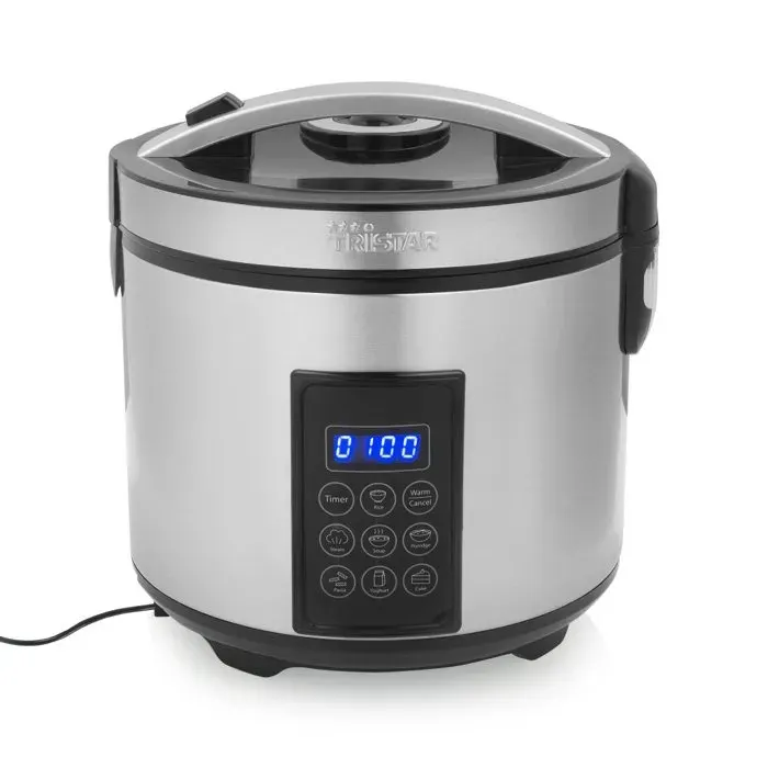 Tristar Cuiseur à riz numérique RK-6138 900 W 22 L Argenté
