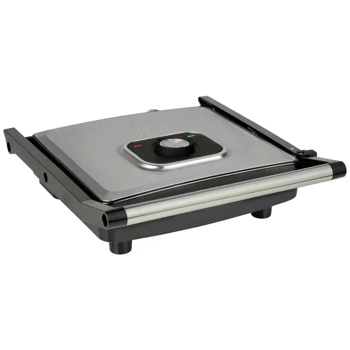 Tristar GR-2858 électrique Grill à contact revêtement anti-adhésif voyant lumineux noir argent