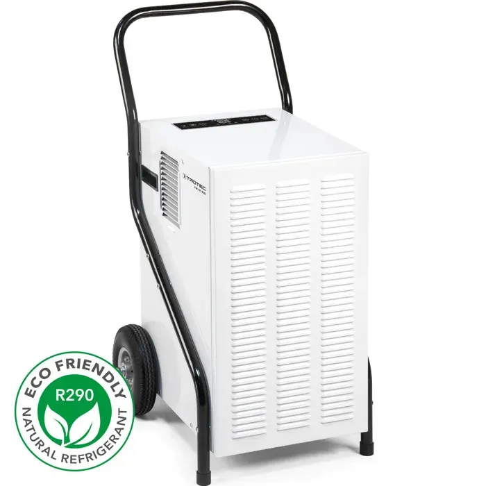 TROTEC Déshumidificateur TTK 171 ECO - Absorbeur dhumidité - max. 52 l/24 h - avec une poignée & grandes roulettes