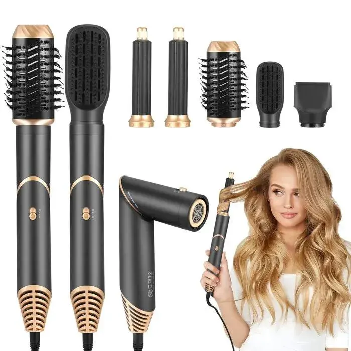 TTLIFE Air Styler 5 en 1 Brosse Soufflante Seche Cheveux Boucler les Cheveux avec de lAir Brosse Lissante Outi BROSSE SOUFFLANTE