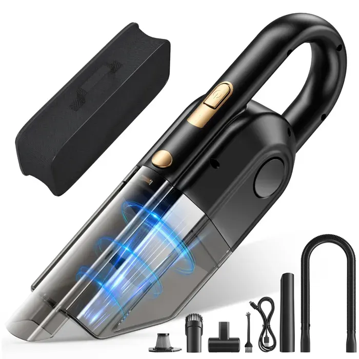 TTLIFE Aspirateur à Main sans Fil Rechargeable 15000PA Aspirateur Portable 7800mAh pour Maison Voiture Bureau Table Canapé