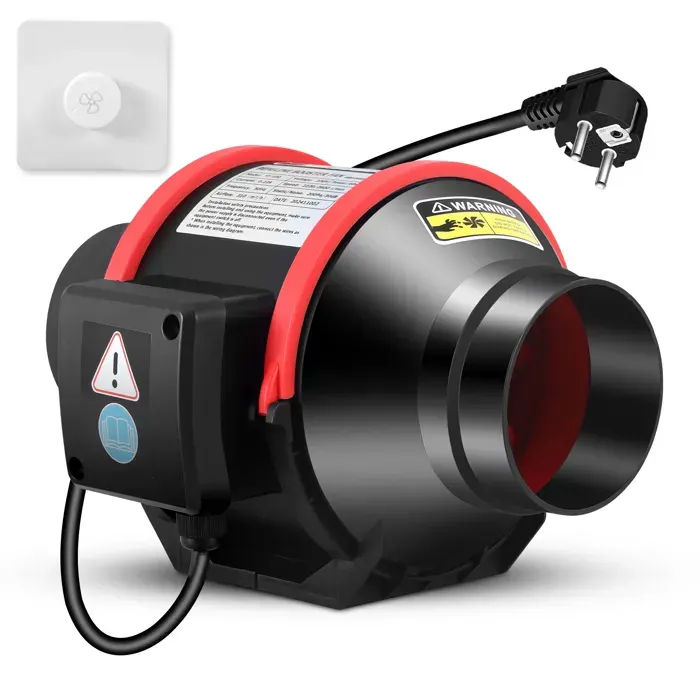 TTLIFE Extracteur Dair 100mmVentilateur dextraction de 310 m³/h pour tentes de CultureVentilateur de Ventilation et
