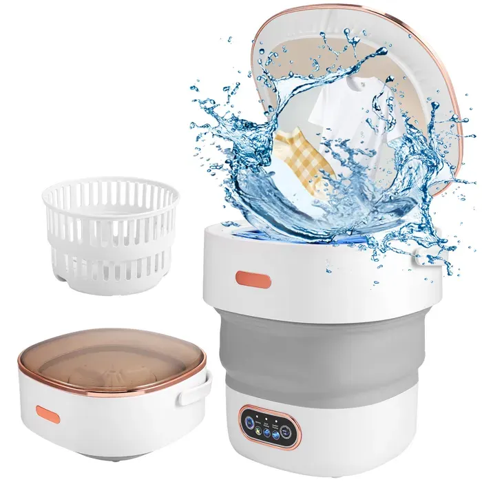 TTLIFE Mini Machine À Laver 13LMachine À Laver Portable Avec Essoreuse 3 ModesMachine À Laver Mobile Avec Tuyau De Drainage