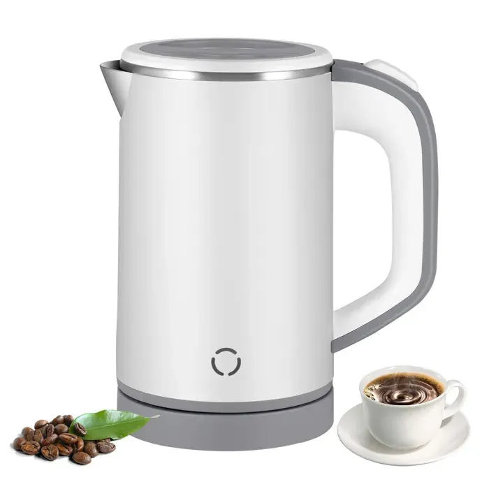 TTLIFE- Petite Bouilloire de Voyage- 600W 5 Minutes à ébullition Rapide Mini Bouilloire en Acier - Bouilloire Électrique -800ml