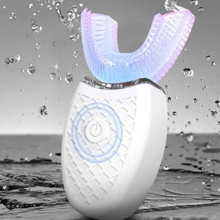 U-shaped Full-automatic Electric Toothbrush Rechargeable Ultrasonic Whitening (White for Adults) BROSSE A DENTS ELECTRIQUE
