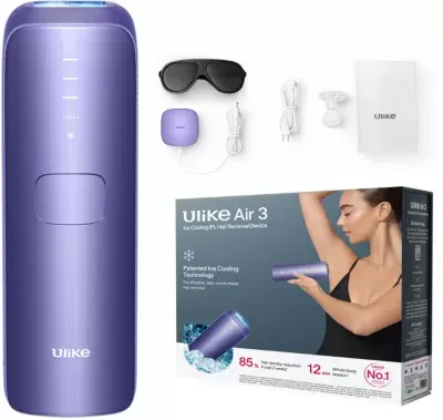 Ulike - Epilateur Lumière Pulsée Air 3 Sapphire Ice Cooling Ipl Purple