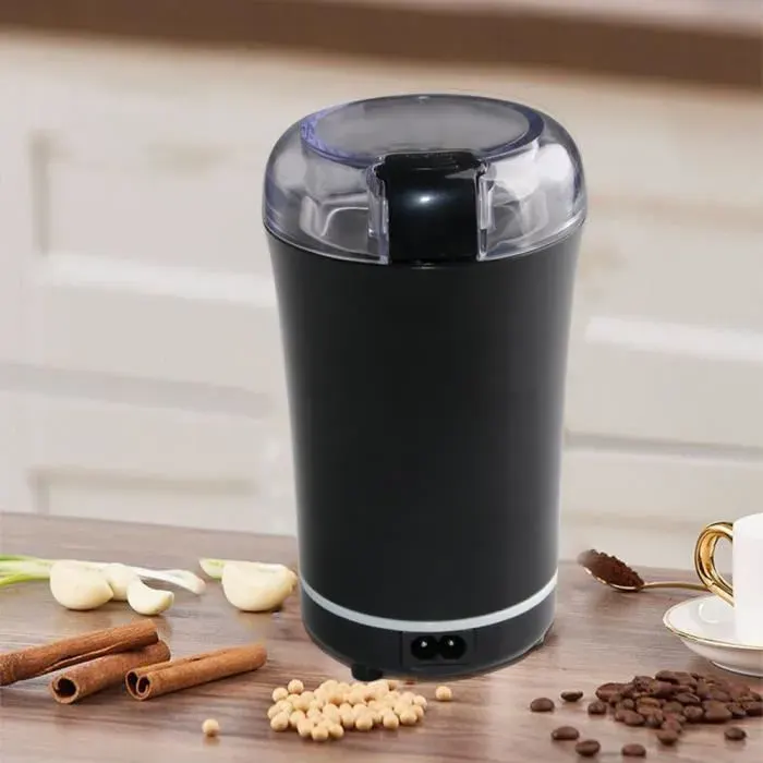 UNI Moulin à Café Electrique Multifonction Broyeur à Grain150W Noir