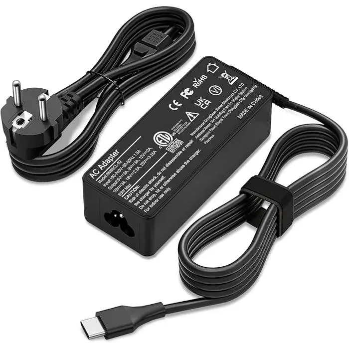 USB C 65W Fast Charger Laptop Compatible with Len ovo Thinkpad T14 T15 T480 T480s T490 T490s T580 MINI-BAR – MINI FRIGO POUR BOI