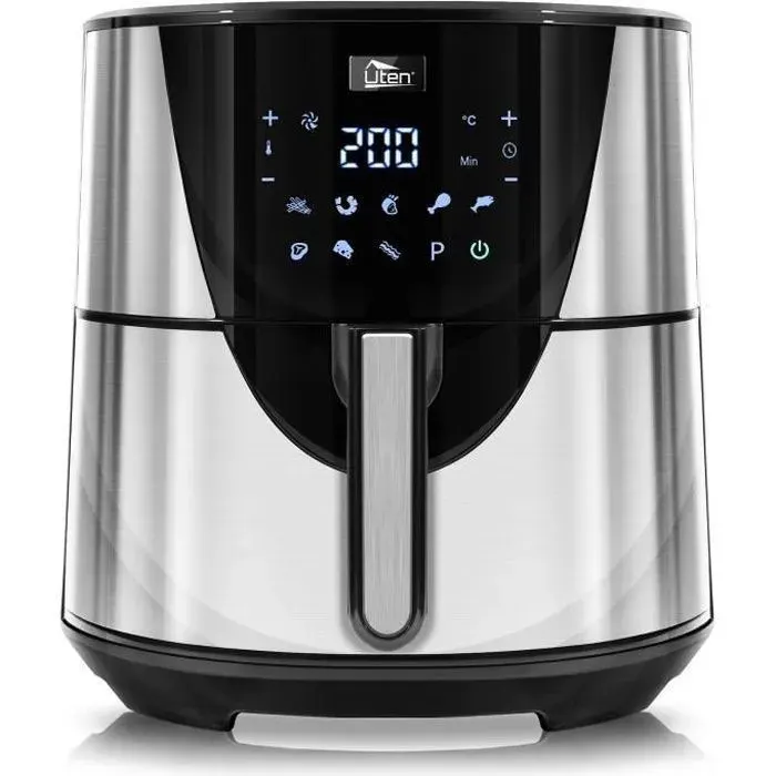 UTEN Friteuse Sans Huile XXL 75L Air Fryer 1700W Écran Tactile 8 Programmes Grande Capacité Famille