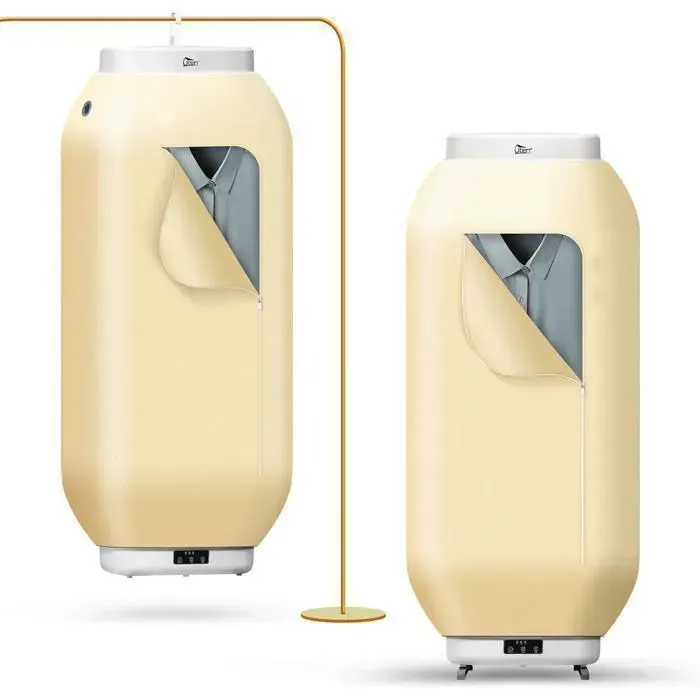 UTEN Sèche-linge Électrique Compact 600W Séchoir à Linge Portable Pliable avec Minuterie et Arrêt Automatique