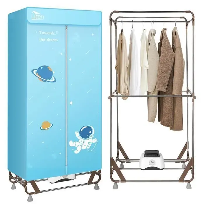 UTEN Sèche-linge Portable Électrique 1500W 15KG Séchoir Pliable Chauffant Séchage Rapide Haute EfficacitéGain de Place