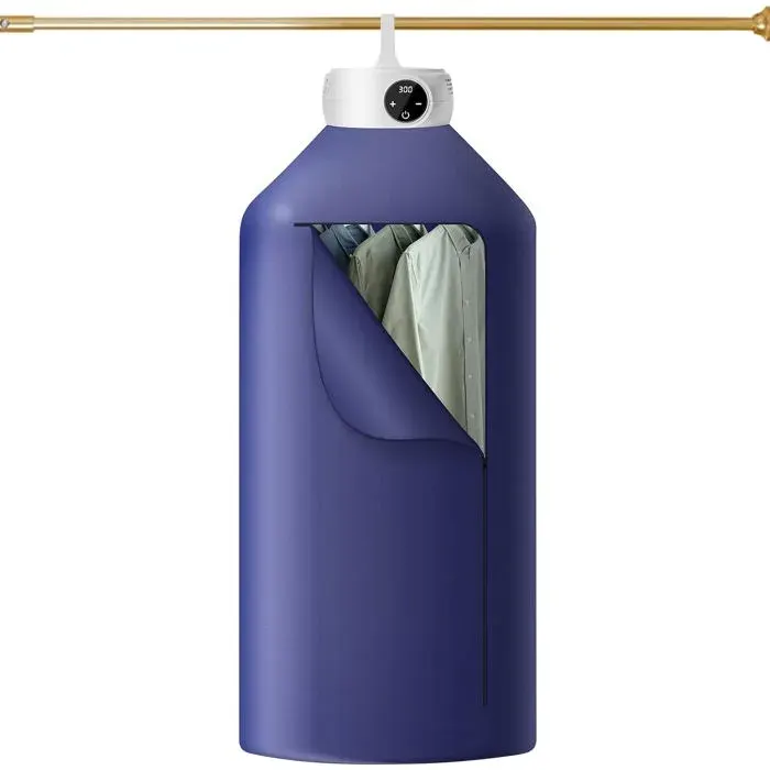 Uten Séchoir à Linge Électrique Portable 600W Mini Sèche-Linge Suspendu avec Minuterie et Arrêt Automatique pour Appartement