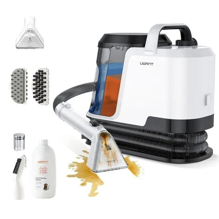 Uwant Y100 Fabric Sofa Cleaner 18KPA Shampoo for Sofa Carpet and Car 600W Self-Cleaning Double Tank 1.2L