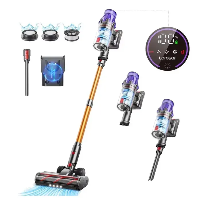 V7 500W 50000Pa batterie de décharge aspirateur appareil ménager intelligent portable batterie amovible tasse à poussière