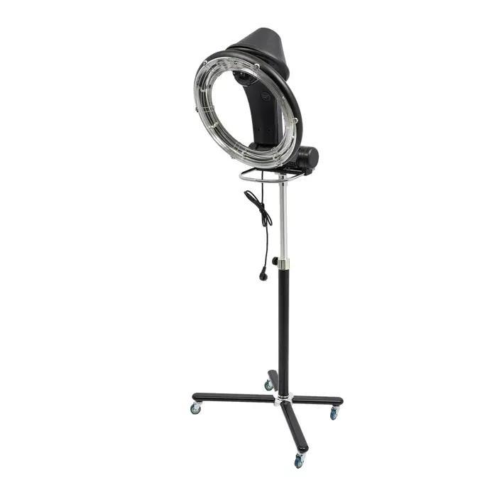 Vapeur à cheveux professionnel grand vapeur ionique avec capot et 6 modes hauteur réglable 4 roues pour salon de maison spa