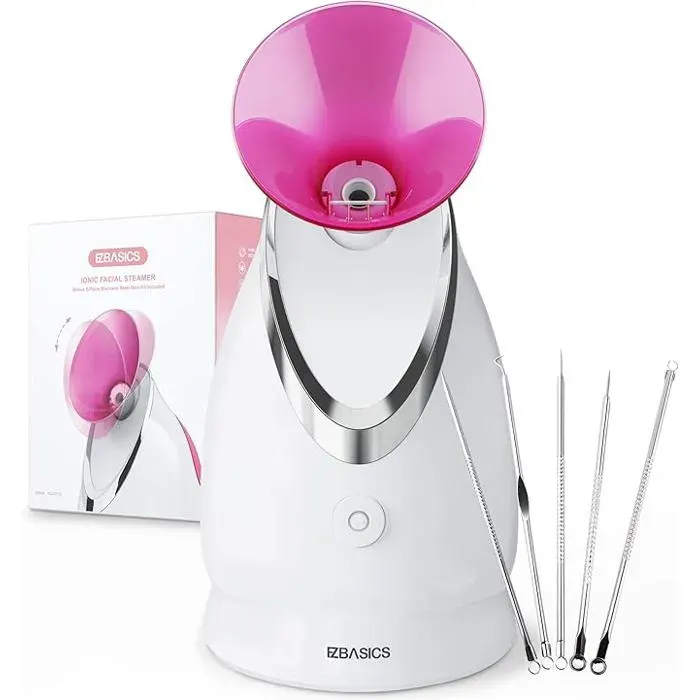 Vapeur Visage Vaporisateur Spa Facial Chaude Nano Ionique Visage Steamer Humidificateur Appareil Outils Nettoyage Pores 1 Pack