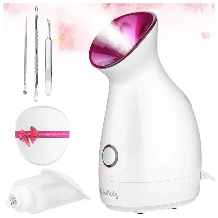 Vaporisateur Facial - WOLADY - Sauna Spa - Vapeur Chaude 40°C - Humidificateur - Kit Nettoyage Comédons