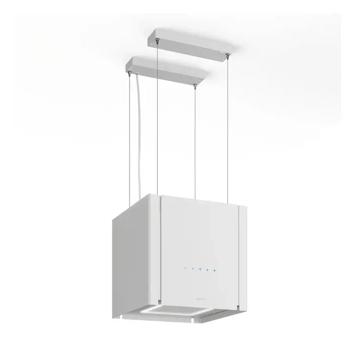 Velaire 40cm 601m³/h Hotte dÎlot Blanc