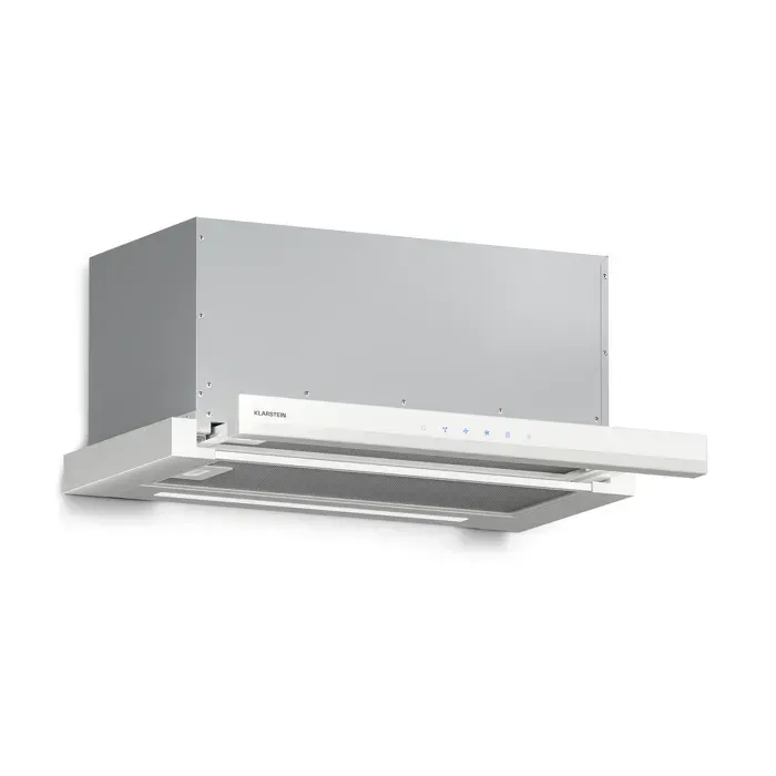 Velaire 60cm 891m³/h Hotte Télescopique Blanche