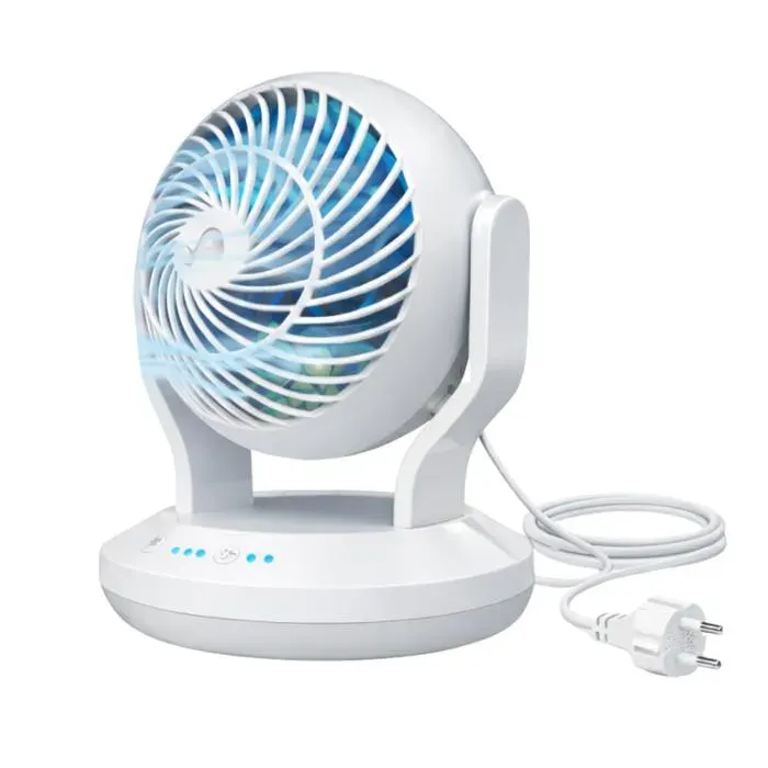 VENTEO Ventilateur Portable Oscillant 360° Ventilateur de Table Multidirectionnel Rafraichisseur dAir Silencieux