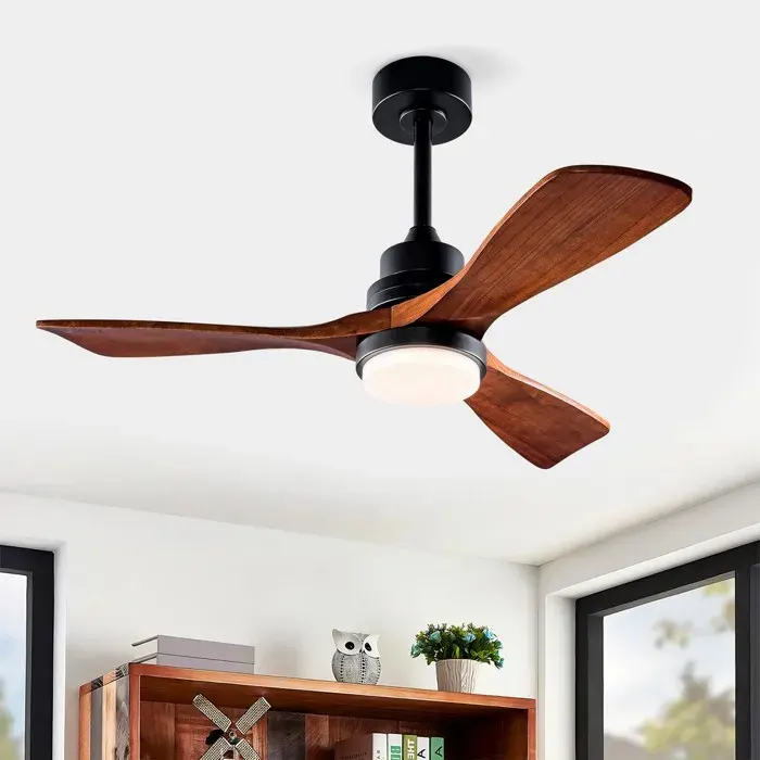 Ventilateur 42 lumière télécommande 6 vitesses DC économe réversible