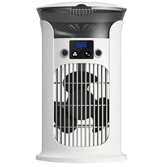 Ventilateur à air froid refroidisseur portable réglable avec lumière colonne pour chambre pour maison/bureau/camping. Meoiruery