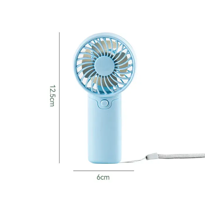Ventilateur à Main Ventilateur Portable pour le Voyage Longue Durée Maison Intérieur Extérieur Terrasse Pique-nique Sport（Bleu）