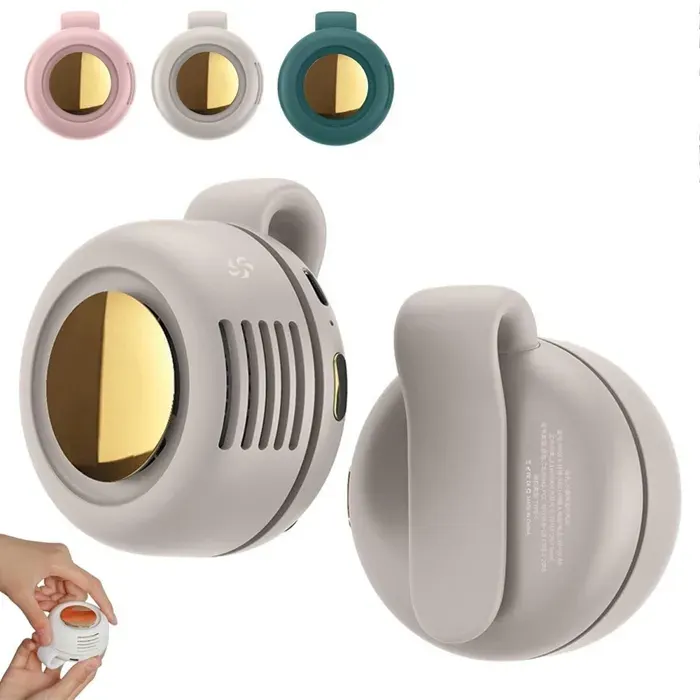 Ventilateur à pince 3 vitessesventilateur sans pale 360° réglable batterie 900mAh silencieux pour randonnée sport camping voyage