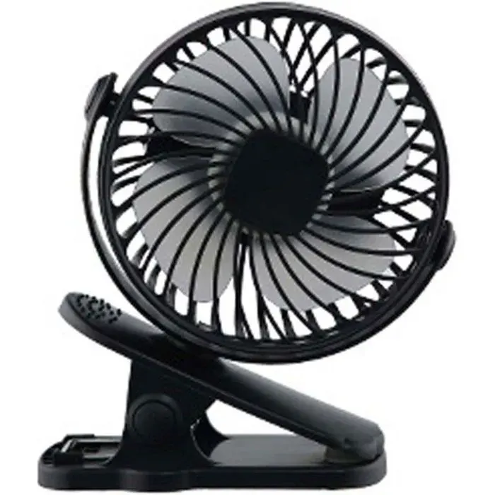 Ventilateur à pince 6 pouces petit ventilateur USB silencieux à 3 vitesses avec un flux dair puissant
