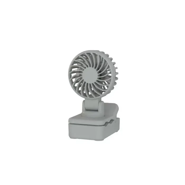 Ventilateur à Pince Rechargeable 60x72x106mm 3 Vitesses Moteur DC Silencieux Type-C Léger 106g Grey