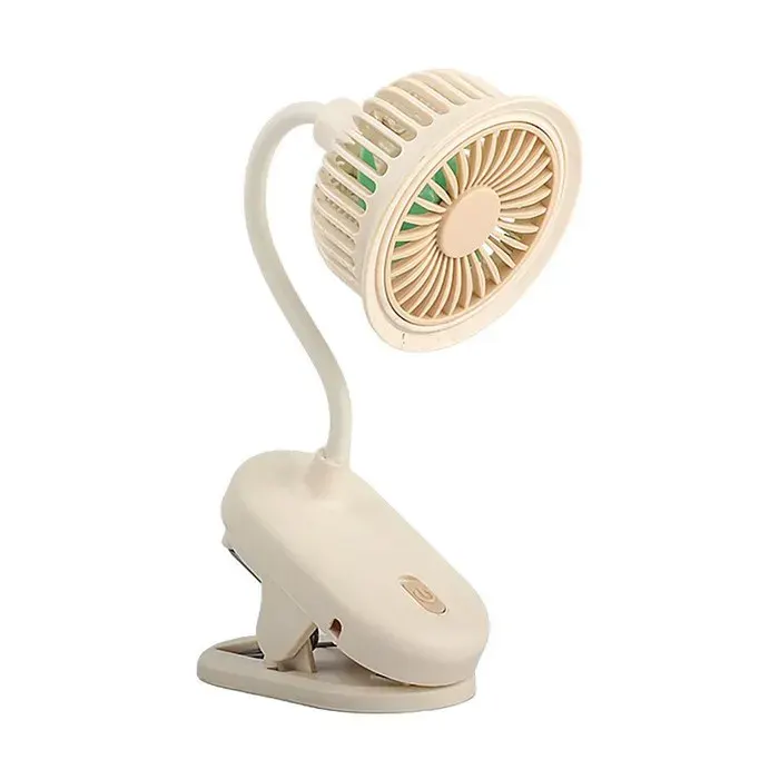 Ventilateur à pince Rechargeable par USB Portable et pliable Poussette extérieur bureau Rose