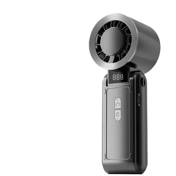 Ventilateur à porter autour du cou refroidissement par glace puissance élevée silencieux grande autonomie, 6.2x6x17.2cm,Noir