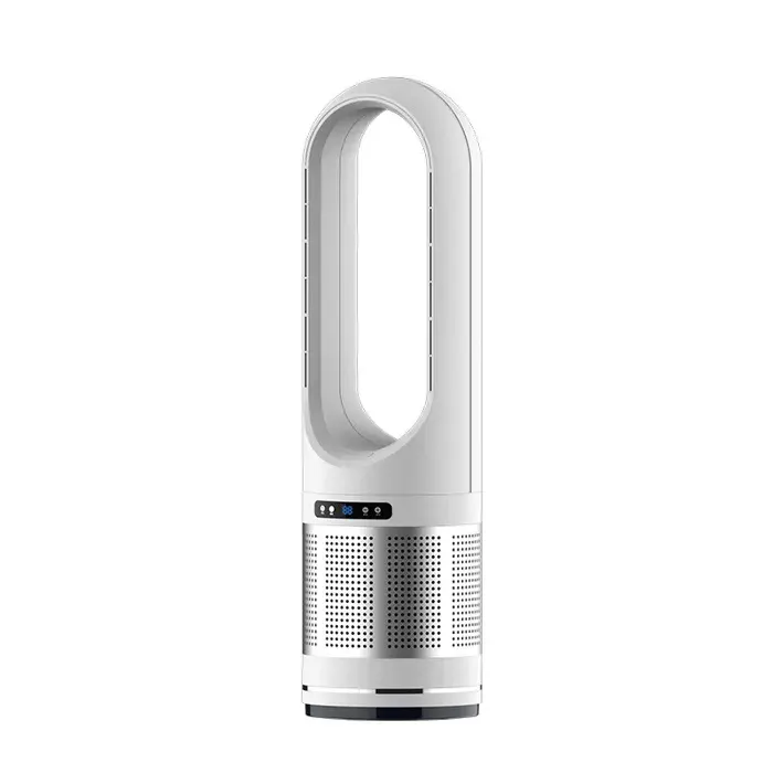 Ventilateur air chaud et froid silencieux refroidissement rapide portable 22 x 80 cm blanc