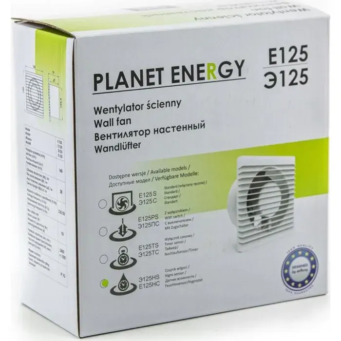 Ventilateur Airroxy ventilateur Ã SALLE DE BAIN ENERGY PLANET 80 PS ALLUMEZ LE CÃBLE