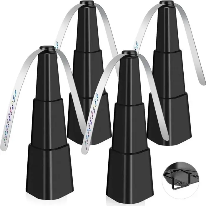 Ventilateur anti-mouches - BEAUTY REINA PLUS - Lot de 4 - Portable - Piles AA - Lames souples 399 cm — coloris Noir