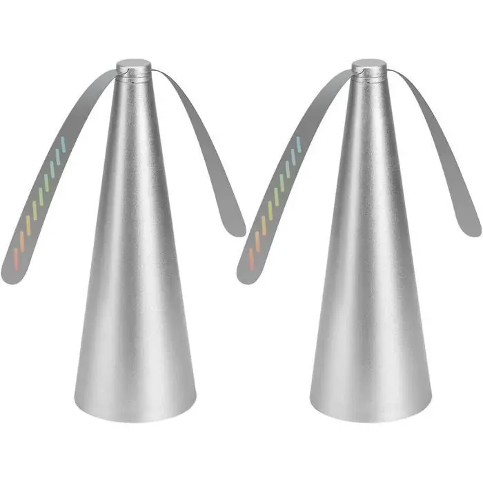 Ventilateur anti-mouches - XVX - Argenté - Lot de 2 - Pales réfléchissantes - Sûr pour enfants