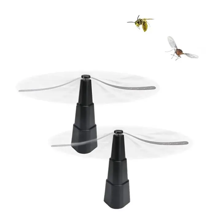 Ventilateur Anti-Moustiques 2Pcs 3V Répulsif À Mouches 3W Éventail Anti-Insectes Ventilateur Anti-Moustique Portable Ventilateur An