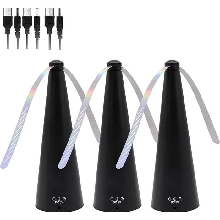 Ventilateur Anti-Moustiques - AUTREMENT - Portable - Alimentation USB et Piles - 2 Vitesses - Holographique