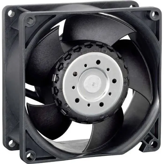Ventilateur axial - EBM PAPST - 3214 JH3 - 24 V-DC - 238 m³/h - 92 x 92 x 38 mm — coloris Noire