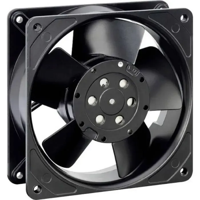 Ventilateur axial - EBM Papst - 4850Z - 230 V-AC - 98 m³/h - 119 x 119 x 38 mm — coloris Noire