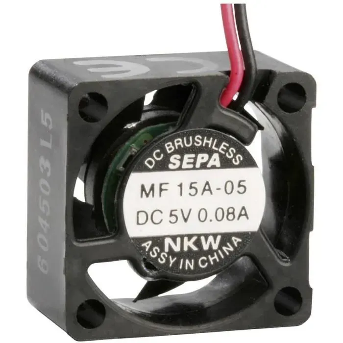 Ventilateur axial SEPA MF15A05-BLI - 5 V-DC - 0.6 m³-h - 15 x 15 x 8 mm