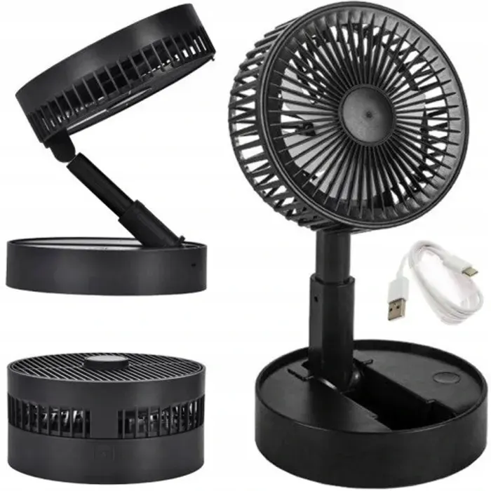 Ventilateur - AZARIS - AZ-1090USB - Sans fil - 3 vitesses - Batterie 1200 mAh
