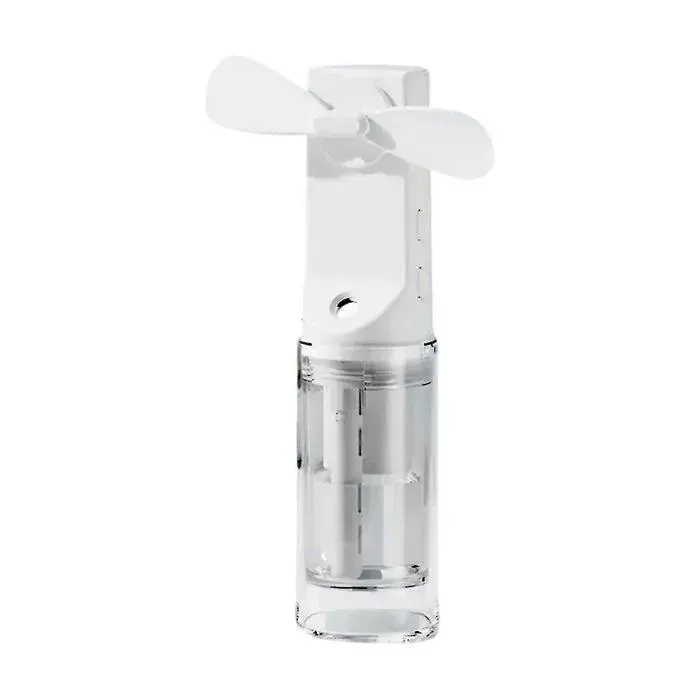 Ventilateur brumisateur portable rechargeable 4 vitesses blanc