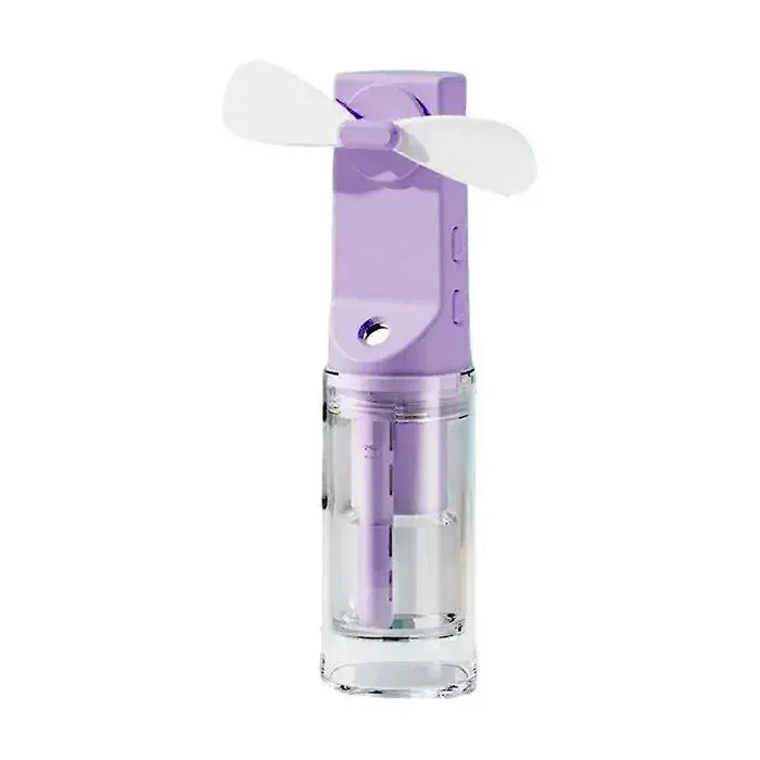 Ventilateur brumisateur portable rechargeable 4 vitesses violet